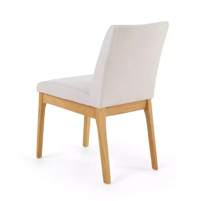 GDFStudio Hampton 7 Pieces Mid Century Modern Upholstered Rubber Wood Dining Set