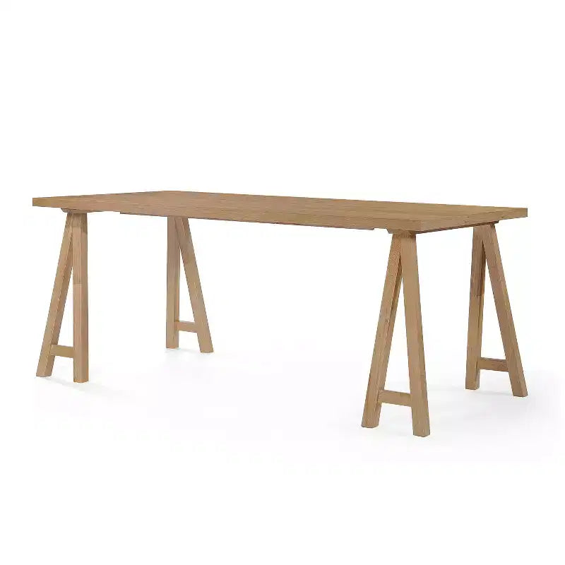 GDFStudio Hampton 7 Pieces Mid Century Modern Upholstered Rubber Wood Dining Set