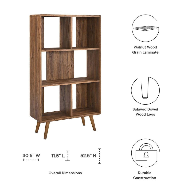 Bibliothèque en bois à 31 compartiments