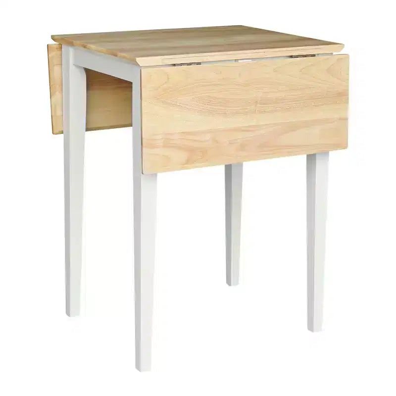 International Concepts Small Dual Drop Leaf Dining Table with 2 San Remo Splat